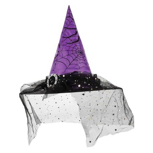 Milisten Halloween Cosplay Hexenhut mit Spitzenmuster Hexenparty Accessoire für Erwachsene Wiederverwendbar und Robust für Halloween Feiern Kostümpartys und Festliche Anlässe Milisten Halloween Cosplay Hexenhut mit Spitzenmuster Hexenparty Accessoire für Erwachsene Wiederverwendbar und Robust für Halloween Feiern Kostümpartys und Festliche Anlässe von Milisten