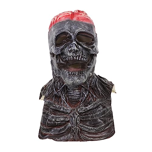 Milisten Halloween Creepy Skull aus Hochwertigem Beweglicher für Cosplay und Gruselige Halloween Partys Passt für Jugendliche und Erwachsene von Milisten