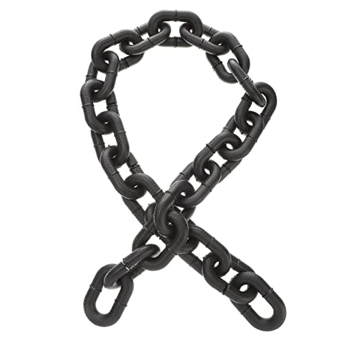 Milisten Halloween Deko Kette Lange Realistische Kunststoffkette für Halloween Party Leicht und Robust für Schaurige Kostüme und Deko für Gruselhäuser und Veranstaltungen Milisten Halloween Deko Kette Lange Realistische Kunststoffkette für Halloween Party Leicht und Robust für Schaurige Kostüme und Deko für Gruselhäuser und Veranstaltungen von Milisten