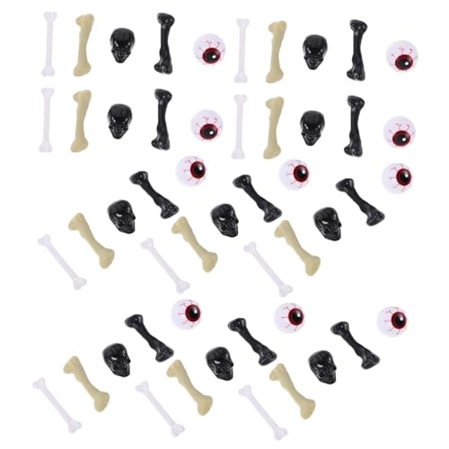 Milisten Halloween Deko mit Realistischen Kunststoff-Augen Knochen Schädeln Gruselige Halloween Bastelaugen mit Roten Adern für Party Sowie Außendekoration Milisten Halloween Deko mit Realistischen Kunststoff-Augen Knochen Schädeln Gruselige Halloween Bastelaugen mit Roten Adern für Party Sowie Außendekoration von Milisten