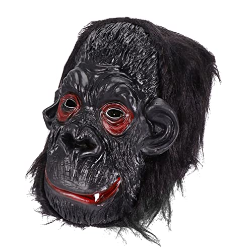 Milisten Halloween Gorilla Maske Gruselige Horror Maske aus Hochwertigem für Kostümpartys und Maskenbälle Einfaches Ausziehen für Schaurige Verkleidungen von Milisten