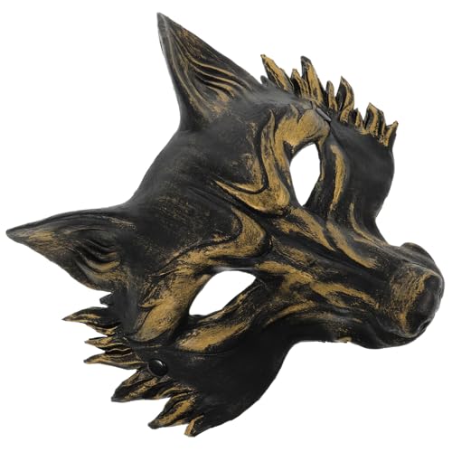 Milisten Halloween Halbmaske Fox Maske für Kostüm Party Elastischer Unisex Cosplay Zubehör für Karneval und Festivals von Milisten
