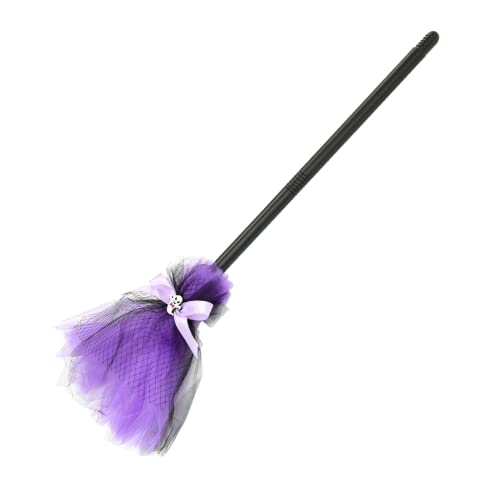 Milisten Halloween Hexenbesen Cosplay Requisite Leichtes Hexenbesen Ornament für Halloween Party Bühnenauftritt und Gruselige Dekoration Milisten Halloween Hexenbesen Cosplay Requisite Leichtes Hexenbesen Ornament für Halloween Party Bühnenauftritt und Gruselige Dekoration von Milisten