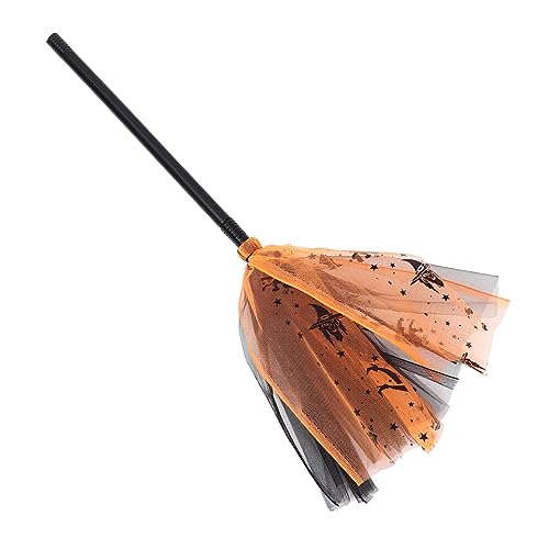 Milisten Halloween Hexenbesen Deko Prop für Kostümpartys Abnehmbarer Besen mit Kürbis und Schwarzem Design für Halloween Feiern und Cosplay Leicht und Handlich Milisten Halloween Hexenbesen Deko Prop für Kostümpartys Abnehmbarer Besen mit Kürbis und Schwarzem Design für Halloween Feiern und Cosplay Leicht und Handlich von Milisten
