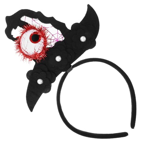 Milisten Halloween Hexenhut Haarreif mit Augen für Frauen Party Zubehör und Cosplay Haarschmuck Perfektes Accessoire für Halloween Feiern und Festliche Anlässe von Milisten