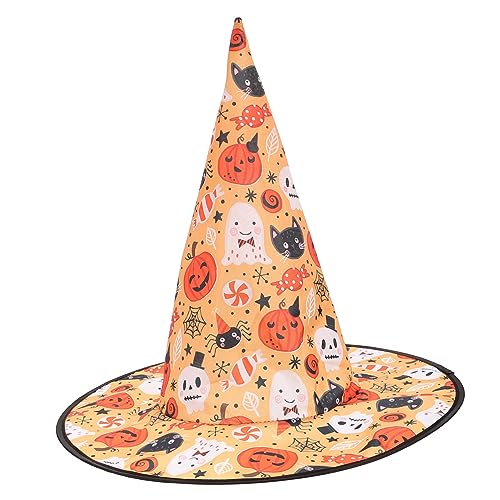 Milisten Halloween Hexenhut mit Großer Krempe Hexenhut für Damen Bunter Witch Cap für Masquerade Karneval Cosplay und Halloween Party Milisten Halloween Hexenhut mit Großer Krempe Hexenhut für Damen Bunter Witch Cap für Masquerade Karneval Cosplay und Halloween Party von Milisten