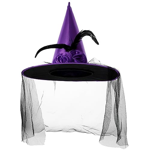 Milisten Halloween Hexenhut mit Rosen und Netzstoff Eleganter Leichter Hut für Damen und Herren Waschbar Strapazierfähig als Halloween Kostümaccessoire und Partydekoration Milisten Halloween Hexenhut mit Rosen und Netzstoff Eleganter Leichter Hut für Damen und Herren Waschbar Strapazierfähig als Halloween Kostümaccessoire und Partydekoration von Milisten