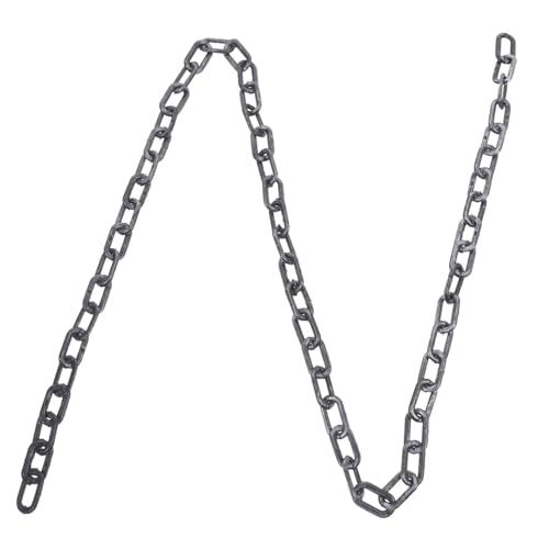 Milisten Halloween Ketten Accessoire Realistische Kunststoff Kette für Kostüme und Dekoration Lange Strapazierfähige und Sichere Halloween Requisite für Partys und Cosplay von Milisten