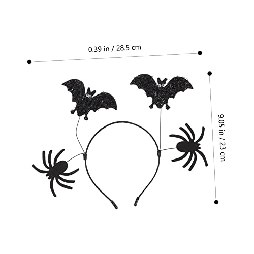 Milisten Halloween Kopfband mit Fledermaus und Spinnendesign Leichter Atmungsaktiver Stirnband für Party und Cosplay Anlässe Kreatives Halloween Kostümzubehör für Jungen und Mädchen Milisten Halloween Kopfband mit Fledermaus und Spinnendesign Leichter Atmungsaktiver Stirnband für Party und Cosplay Anlässe Kreatives Halloween Kostümzubehör für Jungen und Mädchen von Milisten