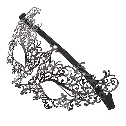 Milisten Halloween Metal Damen Halbgesichtsmaske aus Leichtem Sicherem für Party Cosplay und Karneval Komfortabel zu Tragen Einzigartiges Design für Festliche Anlässe von Milisten