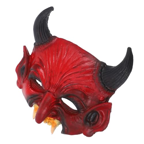 Milisten Halloween Teufelsmaske Dekorative PU Maske für Kostümparty Gruselige Cosplay Requisite für Halloween Leichte und Bequeme Maske für Maskenbälle und Feste Milisten Halloween Teufelsmaske Dekorative PU Maske für Kostümparty Gruselige Cosplay Requisite für Halloween Leichte und Bequeme Maske für Maskenbälle und Feste von Milisten