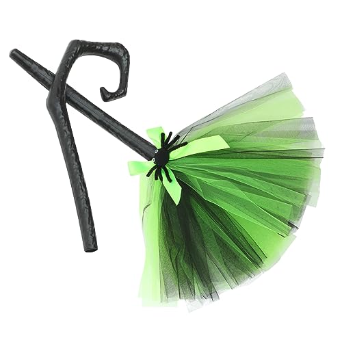 Milisten Halloween Zauberbesen Abnehmbarer Hexenbesen für Kostümpartys Halloween Deko und Cosplay Langlebig und Stabil Perfektes Accessoire für Unvergessliche Feiern von Milisten