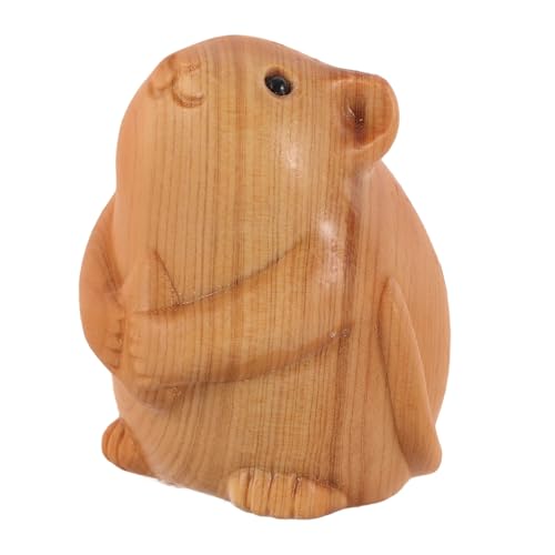 Milisten Hamstermodell aus Holz Tischstatuen für Hamster Tierstatue Wohnkultur Ornament Dekorationen Mini Figur Desktop-Tierstatue Holzhandwerkstier hölzern Light Brown Milisten Hamstermodell aus Holz Tischstatuen für Hamster Tierstatue Wohnkultur Ornament Dekorationen Mini Figur Desktop-Tierstatue Holzhandwerkstier hölzern Light Brown von Milisten