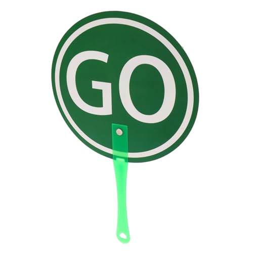 Milisten Hand Hält Schilderstützen Kleines Stoppschild Handheld-stoppschild Handstopp Stoppen Sie Das Stoppschild Für Kleine Zeichen Stoppschild Mit Griff Green Plastik von Milisten