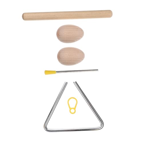 Milisten Hand Percussion Instrument Teiliges aus Stahl Dreieck mit Schlägel und Holzeiern Rhythmisches Musikspielzeug für Erwachsene und Fördert Musikalische Früherziehung und Koordination Milisten Hand Percussion Instrument Teiliges aus Stahl Dreieck mit Schlägel und Holzeiern Rhythmisches Musikspielzeug für Erwachsene und Fördert Musikalische Früherziehung und Koordination von Milisten