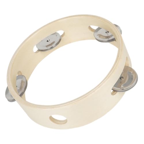 Milisten Hand Tamburin Nick Musikalisches Handklingel Für Glocken Kleinkind Tamburin Tamburin-Instrumente Musikinstrument Holz Beige Milisten Hand Tamburin Nick Musikalisches Handklingel Für Glocken Kleinkind Tamburin Tamburin-Instrumente Musikinstrument Holz Beige von Milisten