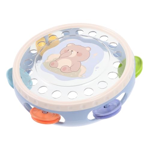 Milisten Handheld Tamburin für Musikalisches Lernspielzeug Leicht und Tragbar Fördert Frühe Niedliches Design für Spaß und Kreativität für Partys und Spielzeiten von Milisten