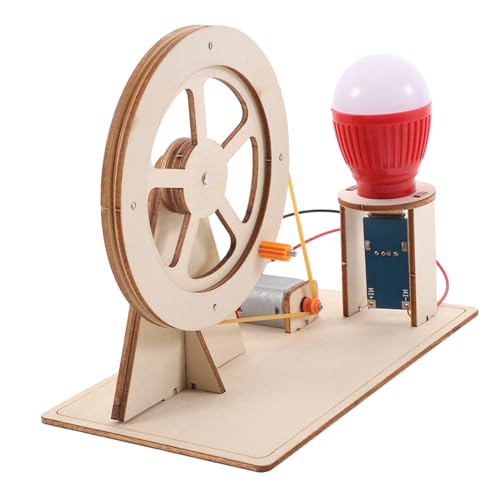 Milisten Handkurbelgenerator Aus Holz Für Junge Mädchen DIY Wissenschaftsprojekt Praktische Experimente Zur Stromerzeugung Pädagogisches Spielzeug Für Schüler Kreatives Bastelset Für von Milisten