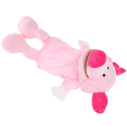 Milisten Handpuppe Plüsch Schwein Interaktive Erzählpuppe für Kinder Cartoon Tierhandpuppe Puppenspielzeug für Geschichtenerzählen und Rollenspiele von Milisten