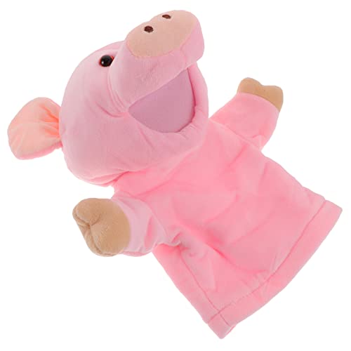 Milisten Handpuppe Plüsch Schwein Cartoon Tier Handspielzeug für Geschichtenerzählen von Kreativität und Kommunikation Perfektes zur Frühen Bildung von Milisten