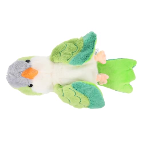 Milisten Handpuppenspielzeug Vogel Fingerpuppen Vogel Stofftier Kleine Vogelspielzeug Kleine Papageienspielzeuge Vogelpuppe Papagei Stofftier Vogel Handpuppe Plüsch von Milisten