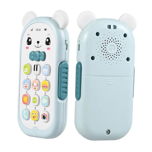 Milisten Handyspielzeug mit Musik und Licht Cartoon Design für Frühkindliche Bildung für Kleinkinder Monate Spielzeugtelefon Vision und Koordination von Milisten