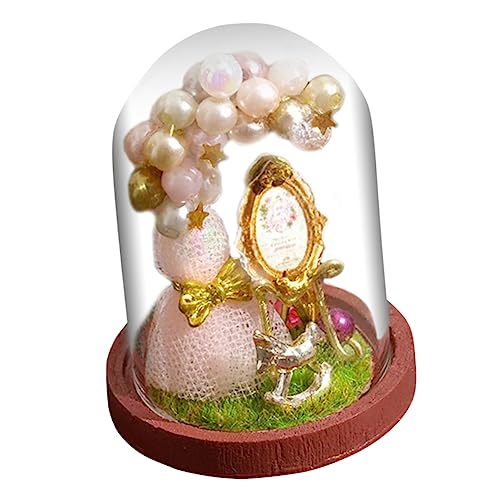 Milisten Hausmodell Kreatives Deko für Puppenhaus Bastelset Nostalgisches Miniaturhaus Ornament für Weihnachten und Sammler Sicheres Material Einzigartiges Design von Milisten