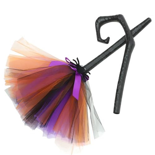 Milisten Hexenbesen für Halloween Cosplay Magischer Besen für Kostüme und Deko Verleiht Einzigartigen Look für Partys und Festivals von Milisten