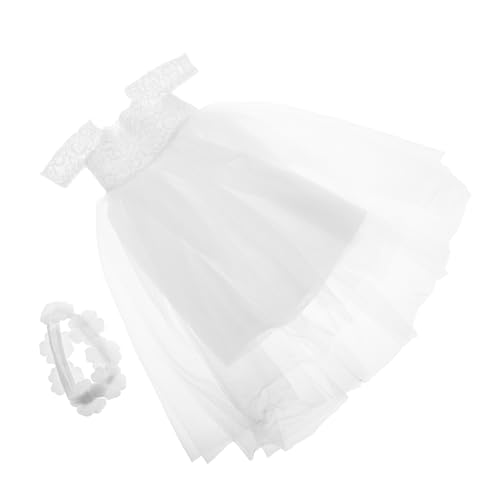 Milisten Puppen Hochzeitskleid Wunderschönes Brautkleid Für Puppen Elegantes Prinzessinnen-Outfit Für Mädchen Und Puppenliebhaber Für Fantasievolles Spiel von Milisten