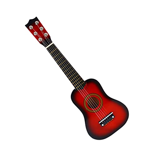Milisten Hölzerne Kindergitarre Musikinstrument Gitarre Gitarre Musikinstrumente Gitarrenspielzeug Spielzeugmusikinstrument Kind Musikalisches Bambus rot Milisten Hölzerne Kindergitarre Musikinstrument Gitarre Gitarre Musikinstrumente Gitarrenspielzeug Spielzeugmusikinstrument Kind Musikalisches Bambus rot von Milisten