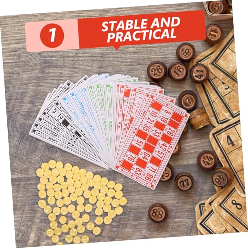 Milisten Holz Bingo Spielset mit Zahlenkarten und Spielfiguren Leichtes Party Brettspiel für Erwachsene und Familien Klassisches Russisches Bingo für Gesellige Spieleabende Milisten Holz Bingo Spielset mit Zahlenkarten und Spielfiguren Leichtes Party Brettspiel für Erwachsene und Familien Klassisches Russisches Bingo für Gesellige Spieleabende von Milisten