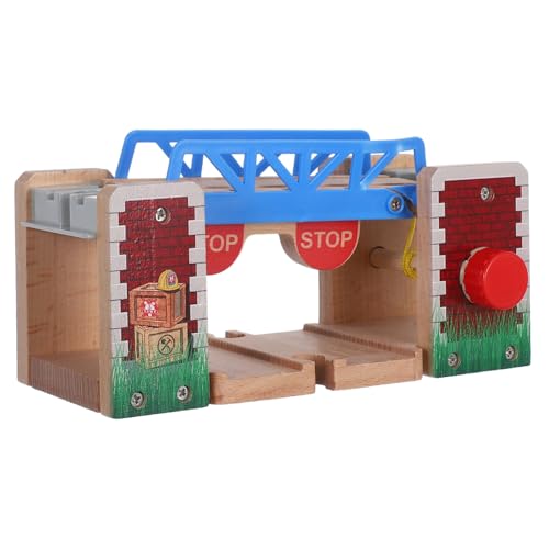 Milisten Holz Eisenbahnbrücke mit Hebefunktion Gleiszubehör für Holzspielzeuge Lernspielzeug Kognitiven Fähigkeiten für Kreative Spielstunden Milisten Holz Eisenbahnbrücke mit Hebefunktion Gleiszubehör für Holzspielzeuge Lernspielzeug Kognitiven Fähigkeiten für Kreative Spielstunden von Milisten
