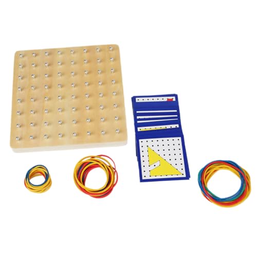 Milisten Holz Geoboard Lernspielzeug für Kleinkinder mit Nagelbrett und Gummibändern Geometrisches Montessori Puzzle Kreativität und Feinmotorik für Vorschule und Kindergarten Milisten Holz Geoboard Lernspielzeug für Kleinkinder mit Nagelbrett und Gummibändern Geometrisches Montessori Puzzle Kreativität und Feinmotorik für Vorschule und Kindergarten von Milisten