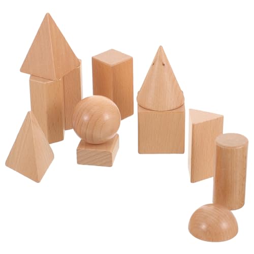 Milisten Holz Geometrische Formen Lernspielzeug Platonische Körper Hand Auge koordination Fördern Fein Geschliffen Kompakt Für Klassenzimmer Homeschooling von Milisten