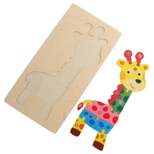 Milisten Holz Giraffe Puzzle für Tierpuzzle zur Frühkindlichen Bildung Interaktives Montessori Kognitiven Fähigkeiten und Raumwahrnehmung für Jahre Milisten Holz Giraffe Puzzle für Tierpuzzle zur Frühkindlichen Bildung Interaktives Montessori Kognitiven Fähigkeiten und Raumwahrnehmung für Jahre von Milisten