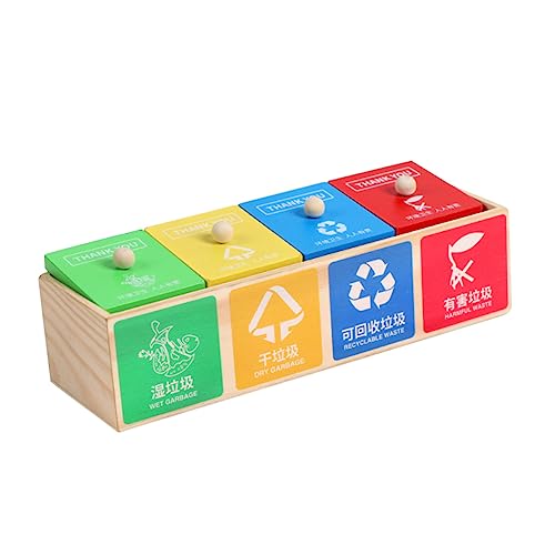 Milisten Holz Mülltrennungsspielzeug für Kreatives Sortierspielzeug mit Abfallbehälter Fördert Hand Augen Koordination Lehrreich und Sicher für Rollenspiele und Mülltrennungswissen Milisten Holz Mülltrennungsspielzeug für Kreatives Sortierspielzeug mit Abfallbehälter Fördert Hand Augen Koordination Lehrreich und Sicher für Rollenspiele und Mülltrennungswissen von Milisten