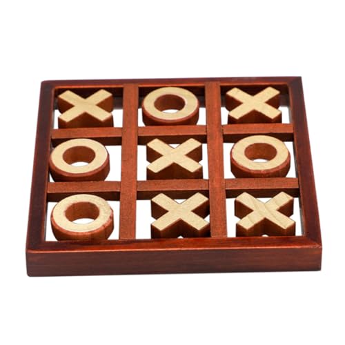 Milisten Holz Nine Square Toe Spielbrett Sicheres Lernspielzeug mit Abgerundeten Ecken Handliches Eltern Junge Mädchen Spiel Feinmotorik und Hand Auge Koordination für Kinderhände von Milisten