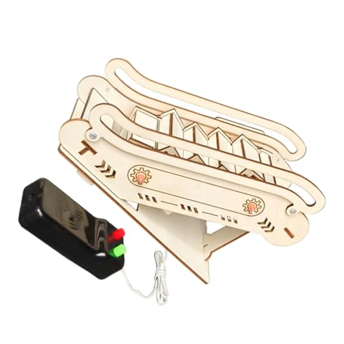 Milisten Holz Puzzle Modell DIY Automatisches Aufzug Puzzle Kit für Lehrreiches Konstruktionsspielzeug Kreativität und Wissenschaftskompetenz von Milisten
