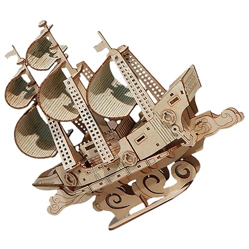 Milisten Holz Puzzle Segelboot Modell DIY Boot Puzzle für und Nautisches Kreativität und Perfektes für Segelboot von Milisten