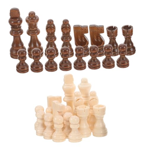 Milisten Holz Schachfiguren Ersatzset Kompakt Leicht Tragbar Internationales Schachspiel Zubehör Praktisch Für Reise Party Brettspiel Milisten Holz Schachfiguren Ersatzset Kompakt Leicht Tragbar Internationales Schachspiel Zubehör Praktisch Für Reise Party Brettspiel von Milisten