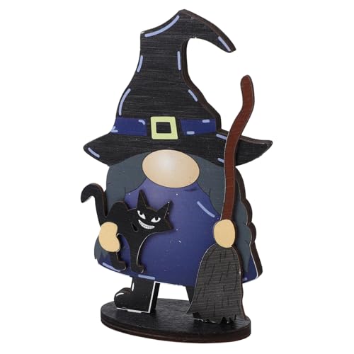 Milisten Holz Tischschild Halloween Dekoration Zwerg Tischdekoration Für Zuhause Rustikale Halloween Deko Für Feiern Und Feste von Milisten