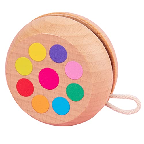 Milisten Holz Yo Yo für Lustiges Fingertip Ball Robustes und Tragbares Design für Outdoor Aktivitäten Fingerkoordination von Milisten