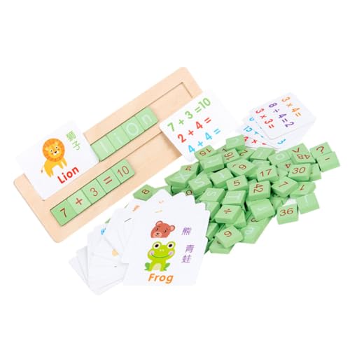 Milisten Holz Zahlen und Buchstabenpuzzle Lernspielzeug Farbenfrohes Montessori Frühförderungsspiel für Fördert Zahlenverständnis und Alphabet Spelling Sicher und Robust Pädagogisches von Milisten
