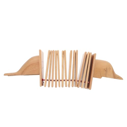 Milisten Holzklapper Delfinform Percussion Instrument Holzblock für Rhythmusförderung Musikspielzeug Vorschule Kindergarten Unterricht von Milisten