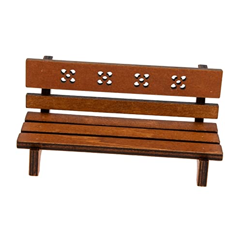 Milisten Holzparkbank -Ornamente Zubehör Mini Mikro winzig dekorativ klein Puppenstubenbank Modell parkbänke Bänke für Puppenstuben Puppenstubenmöbel Brown Milisten Holzparkbank -Ornamente Zubehör Mini Mikro winzig dekorativ klein Puppenstubenbank Modell parkbänke Bänke für Puppenstuben Puppenstubenmöbel Brown von Milisten