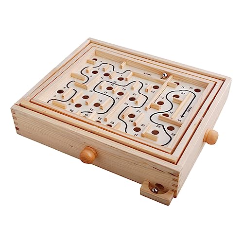 Milisten Holzperlen Maze Puzzle für Lernspielzeug Problemlösungsfähigkeiten und Geduld für Jungen Sicherem Holz Gefertigt zur Stressbewältigung Milisten Holzperlen Maze Puzzle für Lernspielzeug Problemlösungsfähigkeiten und Geduld für Jungen Sicherem Holz Gefertigt zur Stressbewältigung von Milisten
