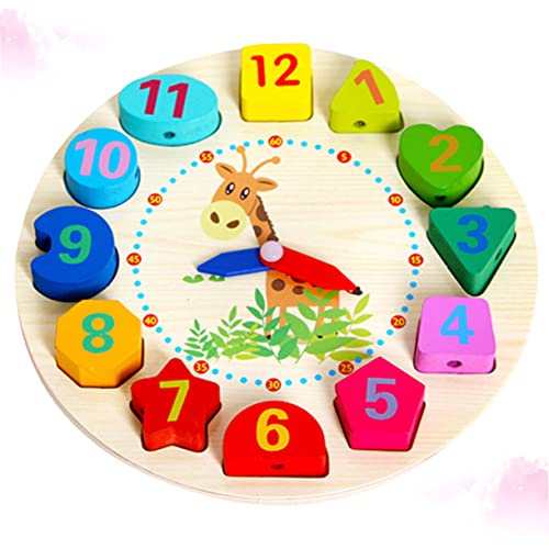Milisten Holzperlen Uhr Lernuhr für Kleinkinder Pädagogisches Holzspielzeug Zahlenverständnis und Motorischen Fähigkeiten für Jungen und Jahren Milisten Holzperlen Uhr Lernuhr für Kleinkinder Pädagogisches Holzspielzeug Zahlenverständnis und Motorischen Fähigkeiten für Jungen und Jahren von Milisten