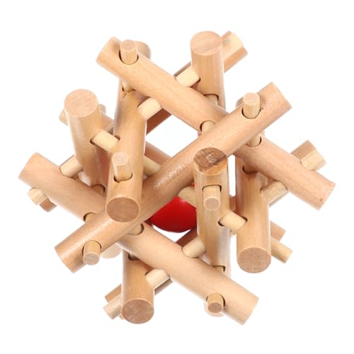 Milisten Holzpuzzle Ball im Käfig Intelligenzspielzeug für Erwachsene Sicheres Lernspielzeug aus Naturholz Kognitiven Entwicklung für Familienaktivitäten Milisten Holzpuzzle Ball im Käfig Intelligenzspielzeug für Erwachsene Sicheres Lernspielzeug aus Naturholz Kognitiven Entwicklung für Familienaktivitäten von Milisten