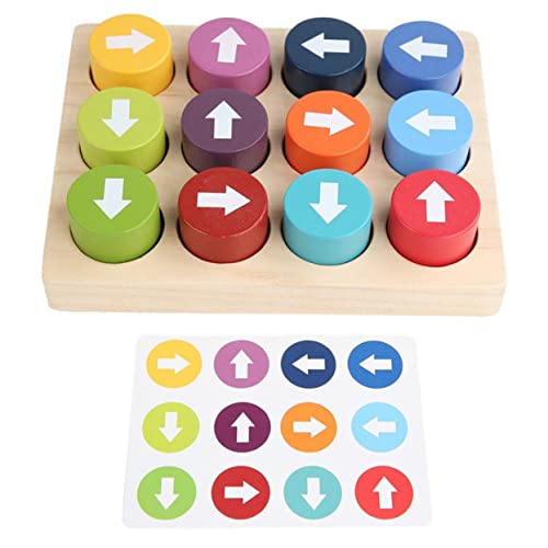 Milisten Holzpuzzle Lernspielzeug Farbenfrohes Kognitives Richtungsspiel für Frühe Bildung Sicher Abgerundete Kanten Fördert Farb und Feinmotorik Geeignet für Zuhause und Familie Milisten Holzpuzzle Lernspielzeug Farbenfrohes Kognitives Richtungsspiel für Frühe Bildung Sicher Abgerundete Kanten Fördert Farb und Feinmotorik Geeignet für Zuhause und Familie von Milisten