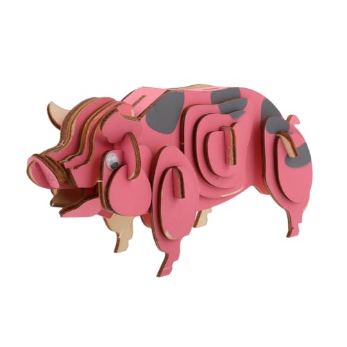 Milisten Holzpuzzle Pädagogisches Schweinepuzzle 3D Lernspielzeug Holztiermodelle Schweinestammspielzeug DIY Puzzlespielzeug DIY Tiermodell Pädagogisches Holzspielzeug Holzschreibtisch Milisten Holzpuzzle Pädagogisches Schweinepuzzle 3D Lernspielzeug Holztiermodelle Schweinestammspielzeug DIY Puzzlespielzeug DIY Tiermodell Pädagogisches Holzspielzeug Holzschreibtisch von Milisten